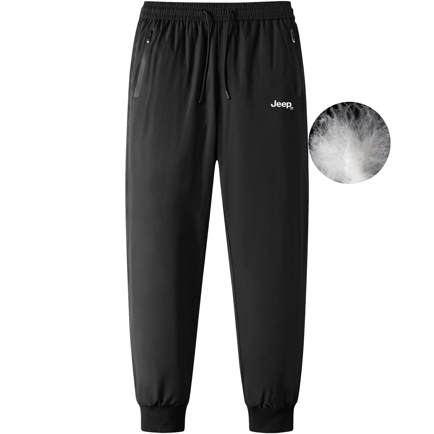 

Пуховые штаны унисекс Jeep, черный