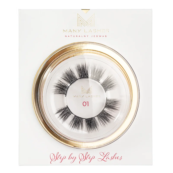 

Набор из 10 мини-полосок для ресниц, модель 01, 1 упаковка. Many Lashes Step by step lashes