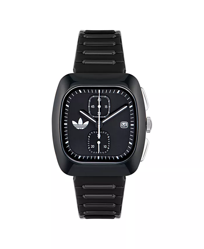 

Унисекс-хронограф, черные часы из полиуретана, 39 мм adidas