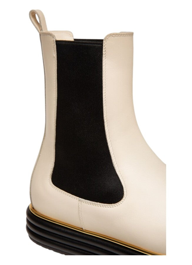 Bally Faelisa 6239410 Женские простые армейские ботинки из костяной ткани, белый — фото 2