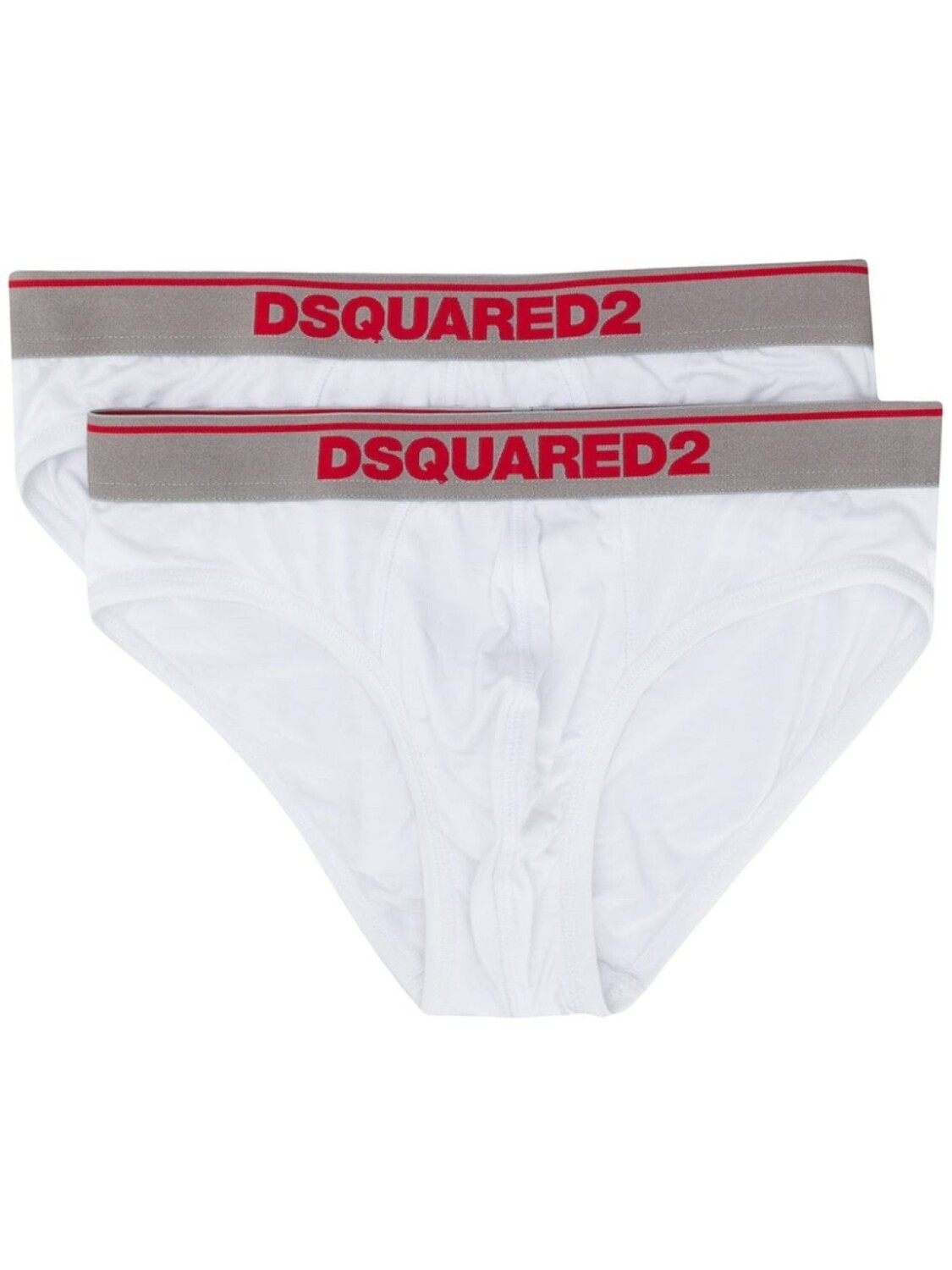 

DSQUARED2 комплект из двух трусов-брифов с логотипом, белый