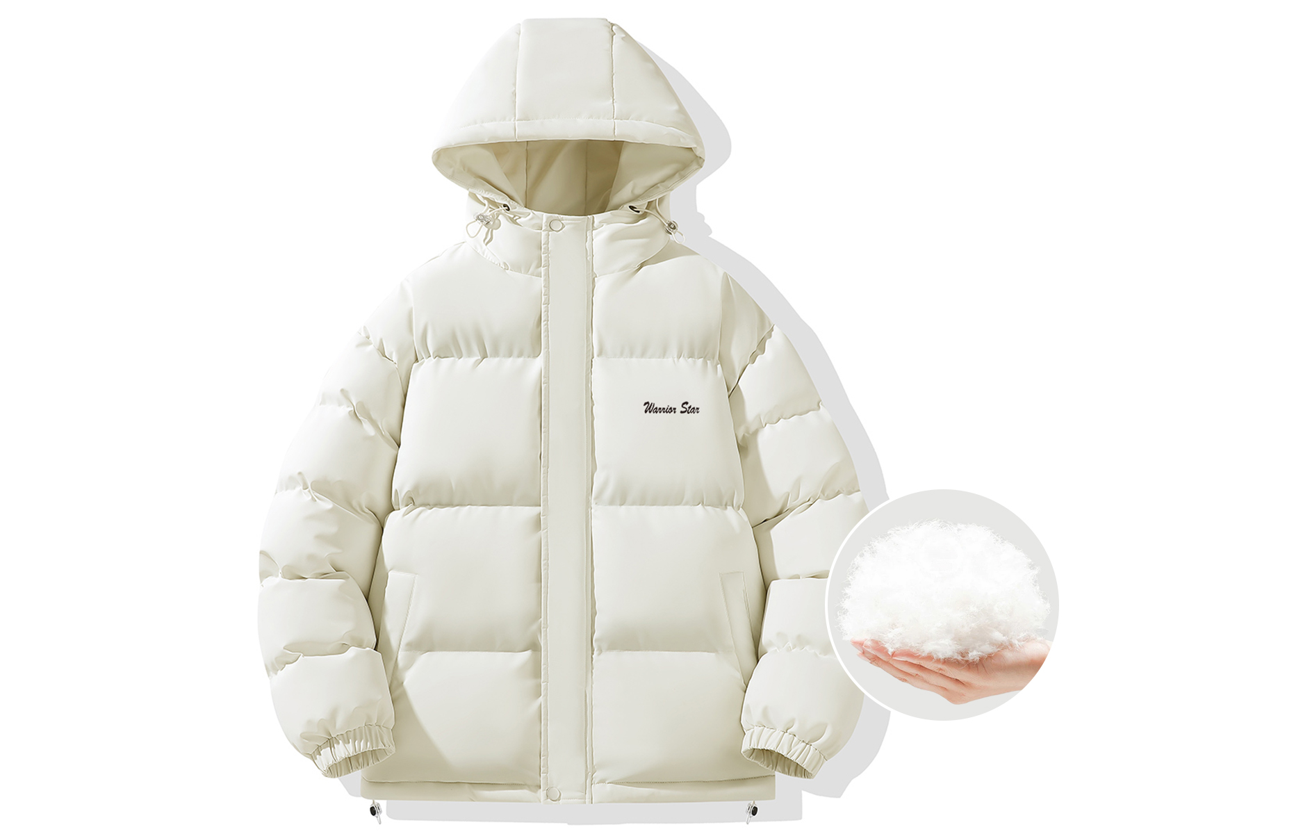 

WARRIOR Пуховик Unisex, Ecru