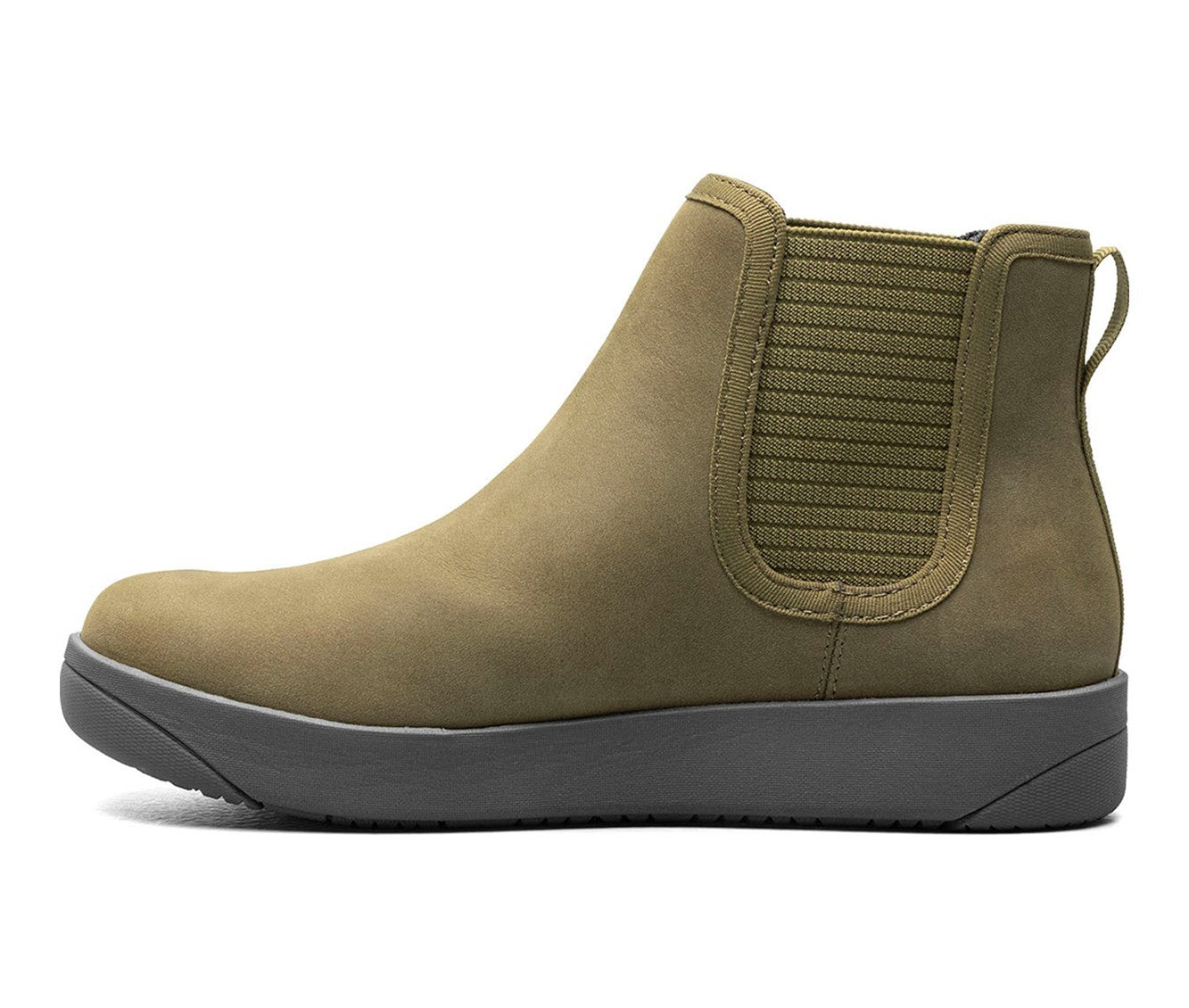 Ботинки Bogs Kicker 72777-303 женские оливковые кожаные короткие челси — фото 3