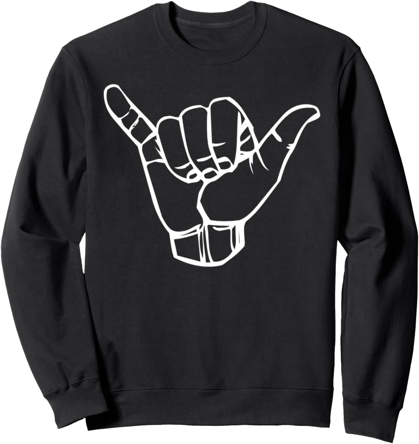 

Толстовка Hang Ten с гавайским языком жестов Sign Language Hang Ten Hawaiian Gift, черный