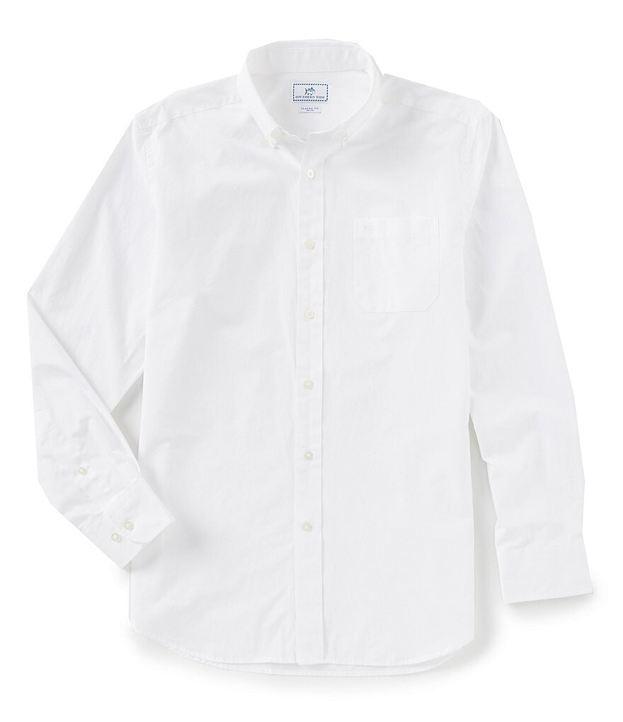 

Однотонная тканая рубашка с длинными рукавами Southern Tide Sullivan, белый