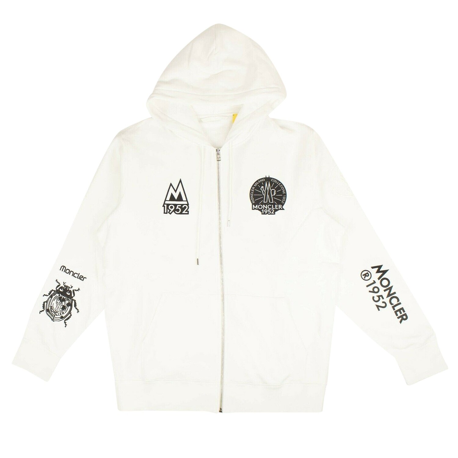 

Moncler 1952 Толстовка на молнии, цвет Белый