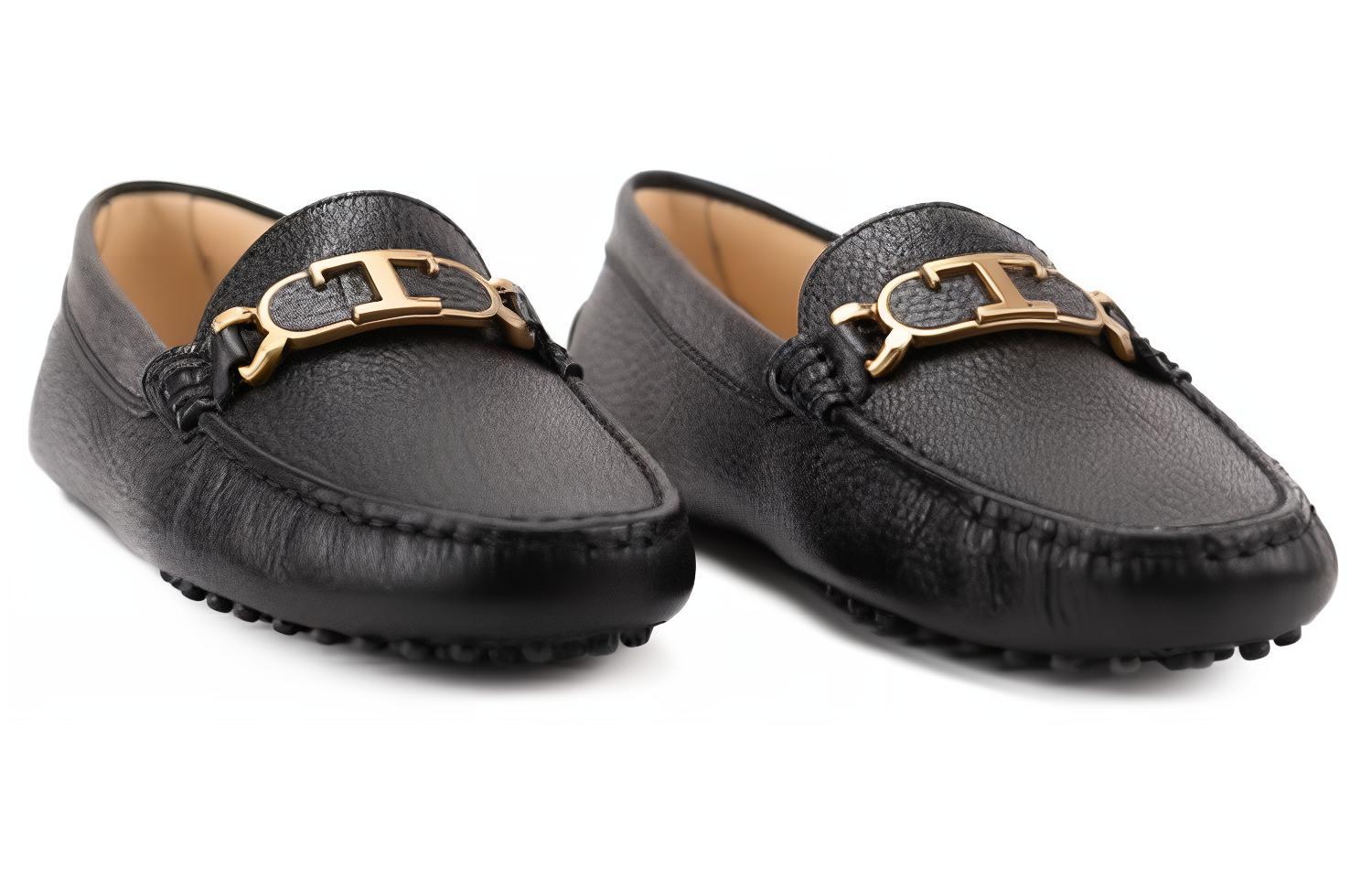 Лоферы из кожи с логотипом TOD'S