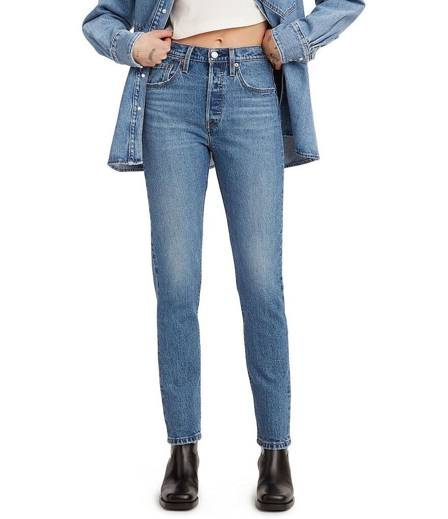 

Джинсы скинни Levi's 501 с высокой посадкой, синий