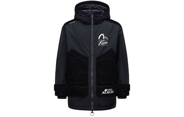 

Стеганая куртка мужская черная Evisu, черный