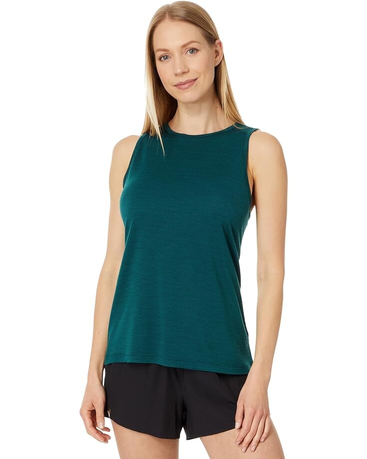 

Майка Smartwool Active Mesh High Neck Tank, цвет Dark Emerald Heather