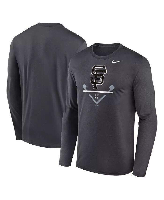 

Мужская футболка с длинным рукавом San Francisco Giants Icon Legend Performance, антрацитового цвета Nike