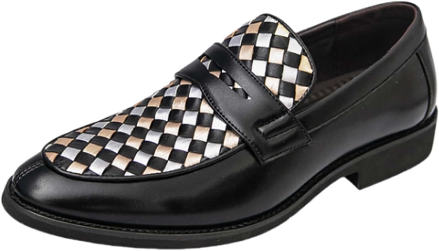 

Мужские модные лоферы, деловые туфли, противоскользящие и удобные, для работы, отдыха, офиса и свадебные Generic, черный