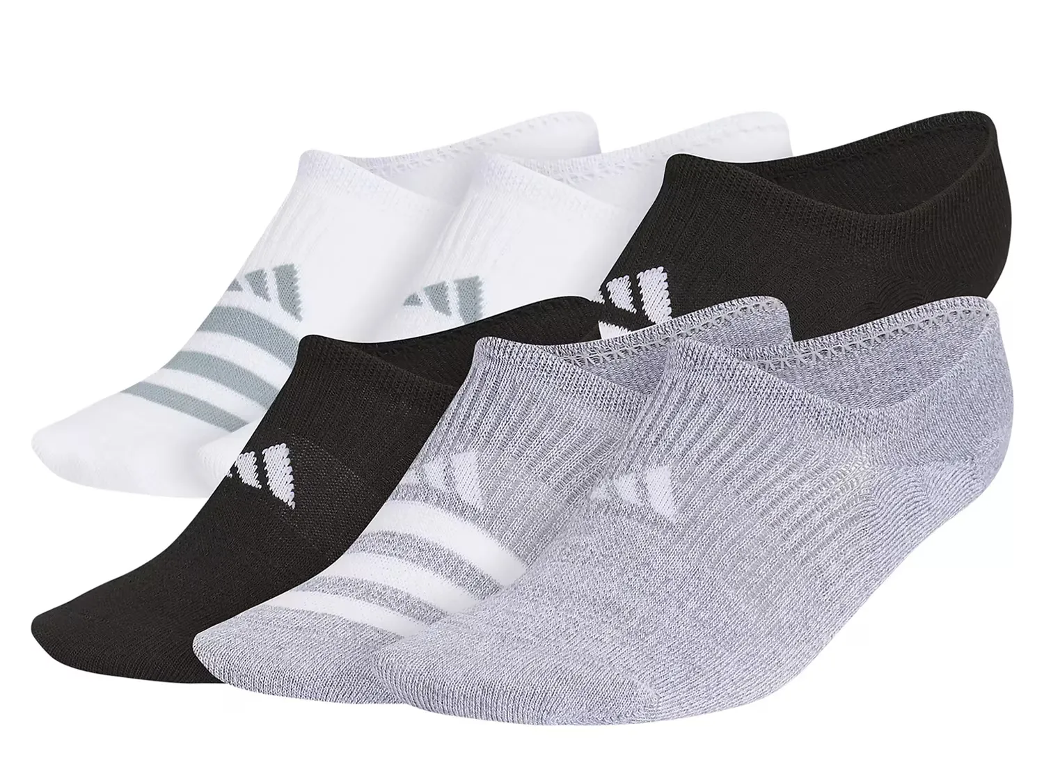 

Женские носки невидимки Superlite 3.0 - 6 пар Adidas, White/Grey/Black