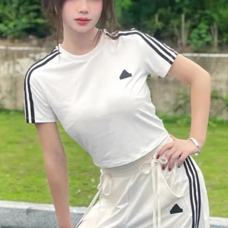 Adidas Футболка Regular Women's Pink White — фото 4