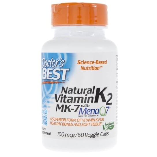 

Doctor's Best, Витамин К2 МК-7 100 мкг, 60 капсул