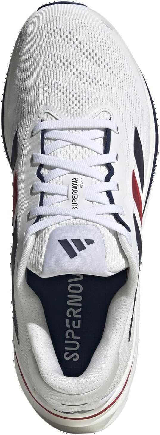 Мужские беговые кроссовки Adidas Supernova Rise 2, белый/синий — фото 4