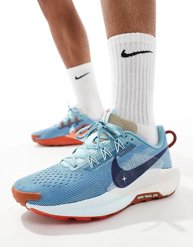 

Кроссовки ReactX Pegasus Trail 5 светло-голубого цвета Nike Running