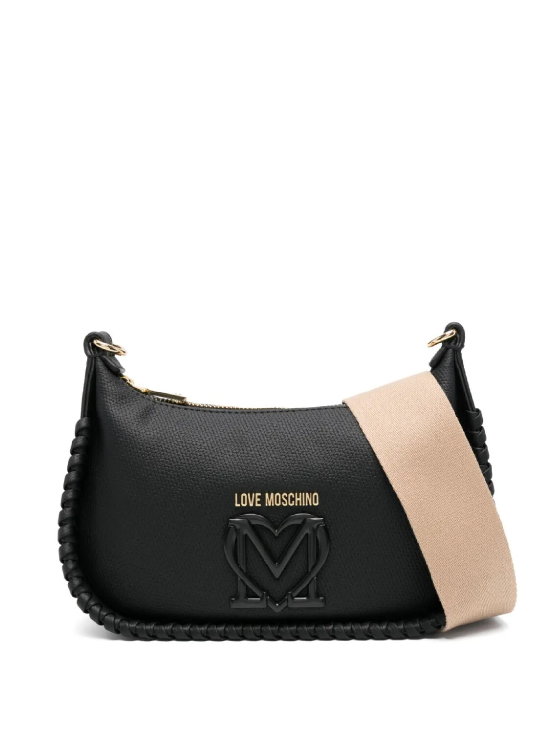 

Плетеная сумка через плечо Love Moschino, черный