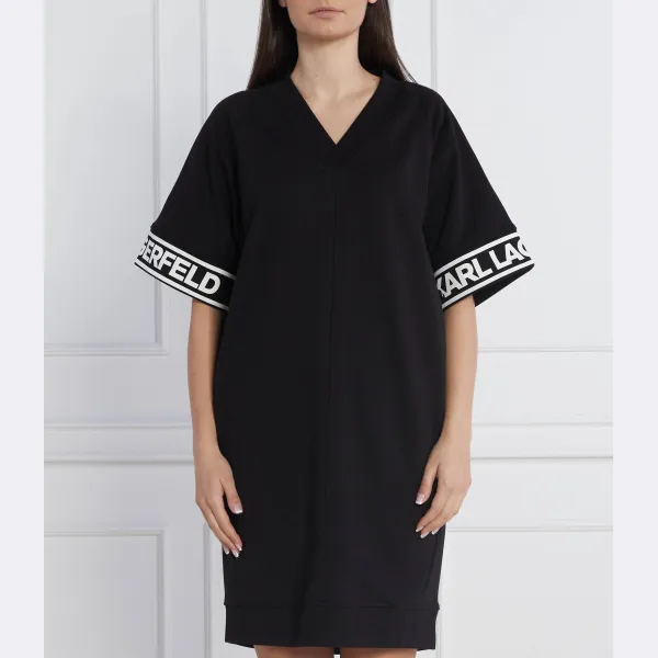 

Платье sslv с логотипом Karl Lagerfeld, черный