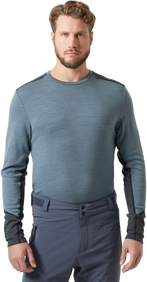 

Мужской термобелье Helly-Hansen LIFA Merino Midweight Crew - теплое и дышащее, идеально подходит для зимних видов спорта и активного отдыха Helly Hansen, 601 Washed Navy