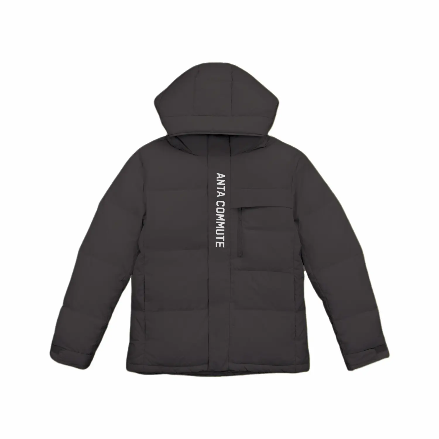 

ANTA Мужская базовая черная пуховая куртка