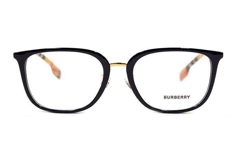 

Оправа для мужских очков Burberry с логотипом, черный / золотой