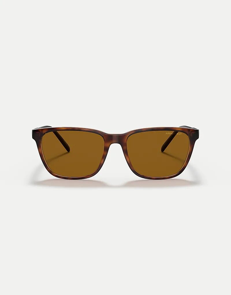 

Солнцезащитные очки Arnette Cortex с квадратными поляризованными линзами коричневого цвета в цвете «темная гавана»