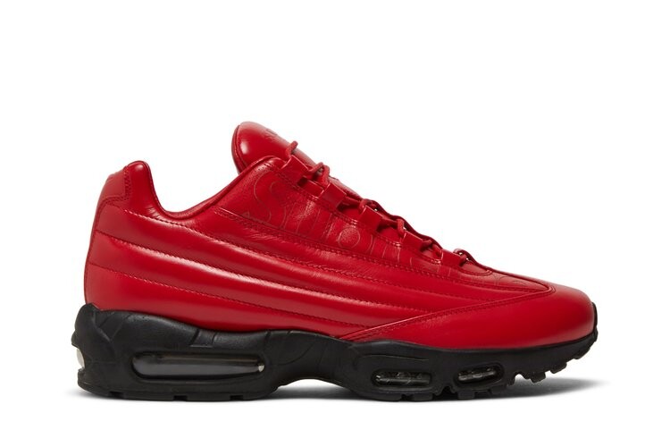 

Кроссовки Nike Supreme x Air Max 95 Lux 'Gym Red', красный
