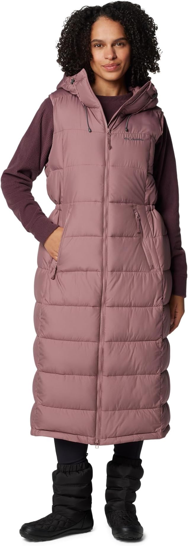 

Жилет Columbia Pike Lake Long Vest, цвет Fig