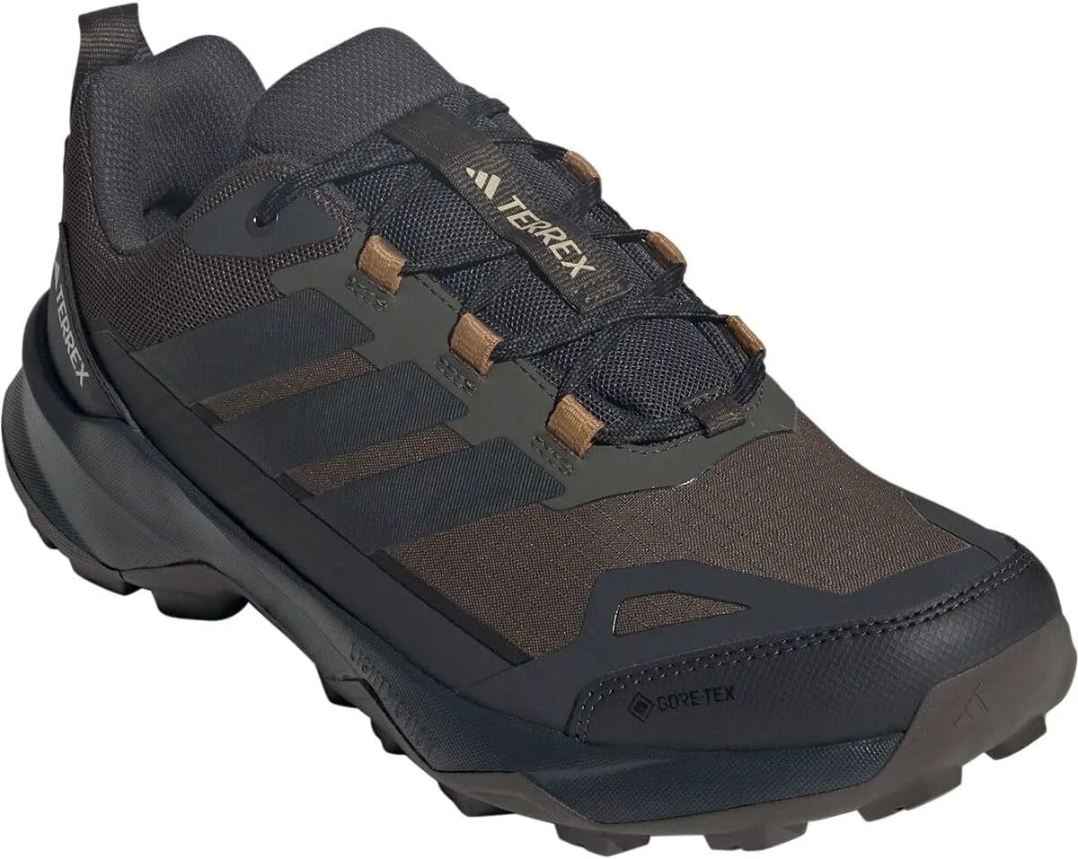 Мужские походные кроссовки Adidas Terrex Skychaser Ax5 Gore-Tex, оливковый/бронзовый — фото 2