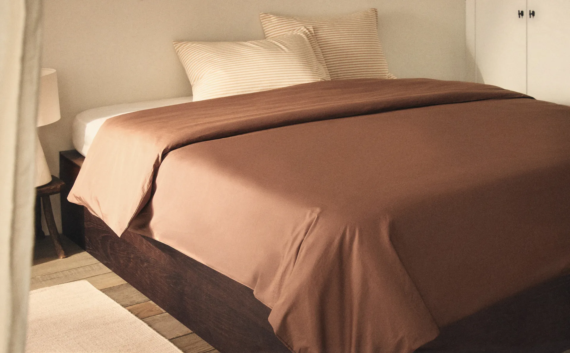

(300 нитей) пододеяльник из хлопкового перкаля Zara Home, серый