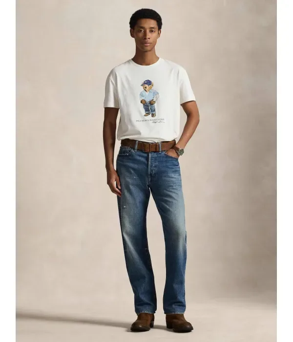 Футболка classic fit Polo Ralph Lauren, белый — фото 2