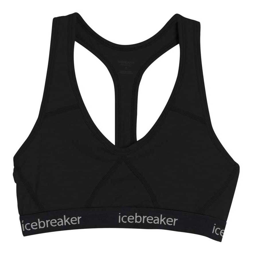 

Спортивный бюстгальтер Icebreaker Sprite Racerback Merino, черный