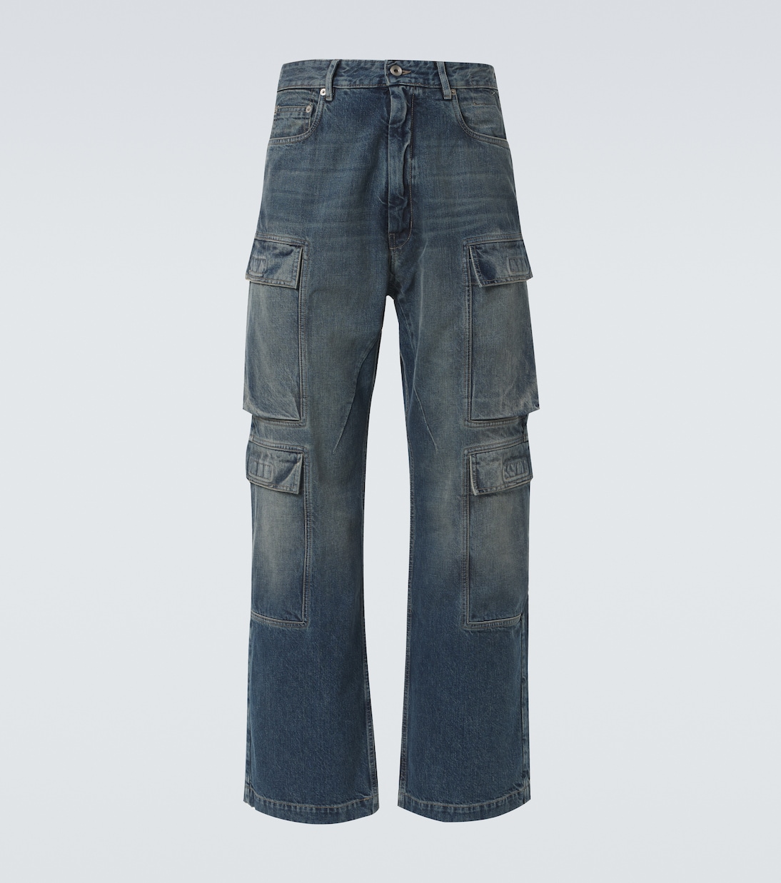 

Джинсы карго Hollywood Rick Owens, Washed Indigo