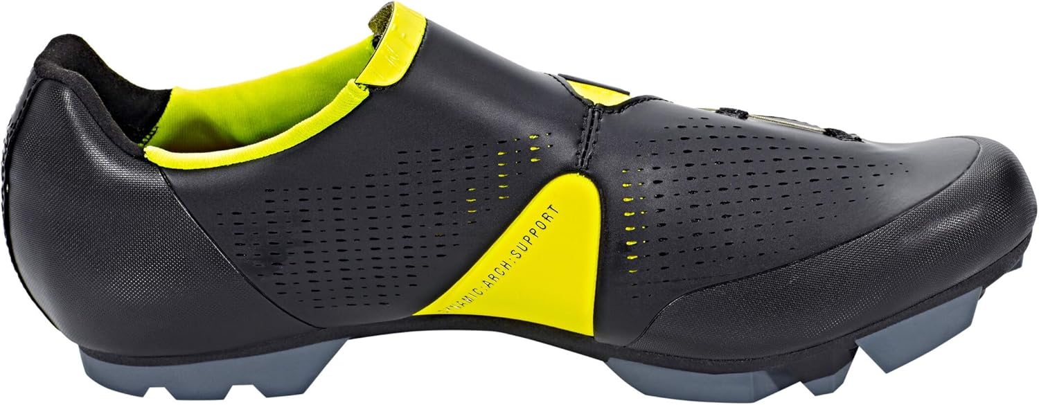 Велосипедные туфли Fizik X1 Infinite BOA MTB, серый/желтый — фото 4