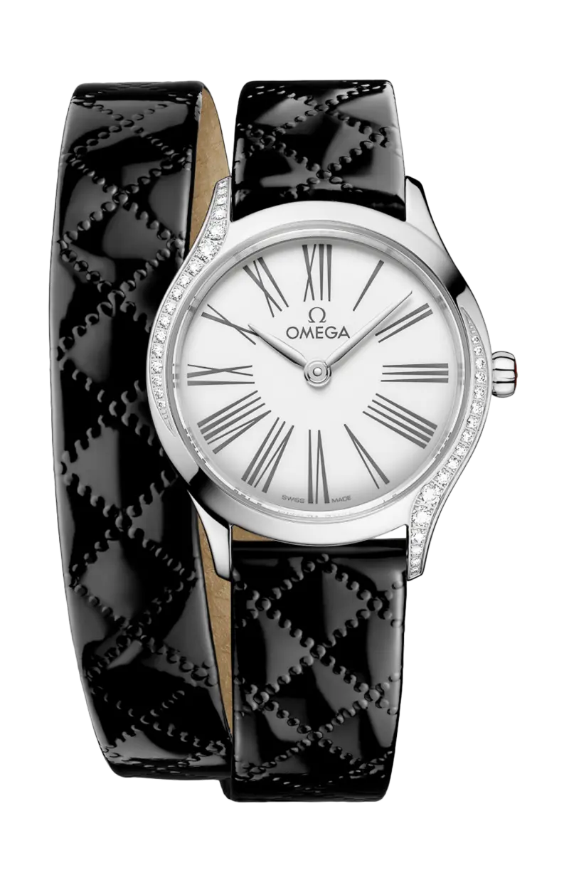 

De ville mini trésor 26 мм, сталь на коже - 428.17.26.60.04.007 OMEGA