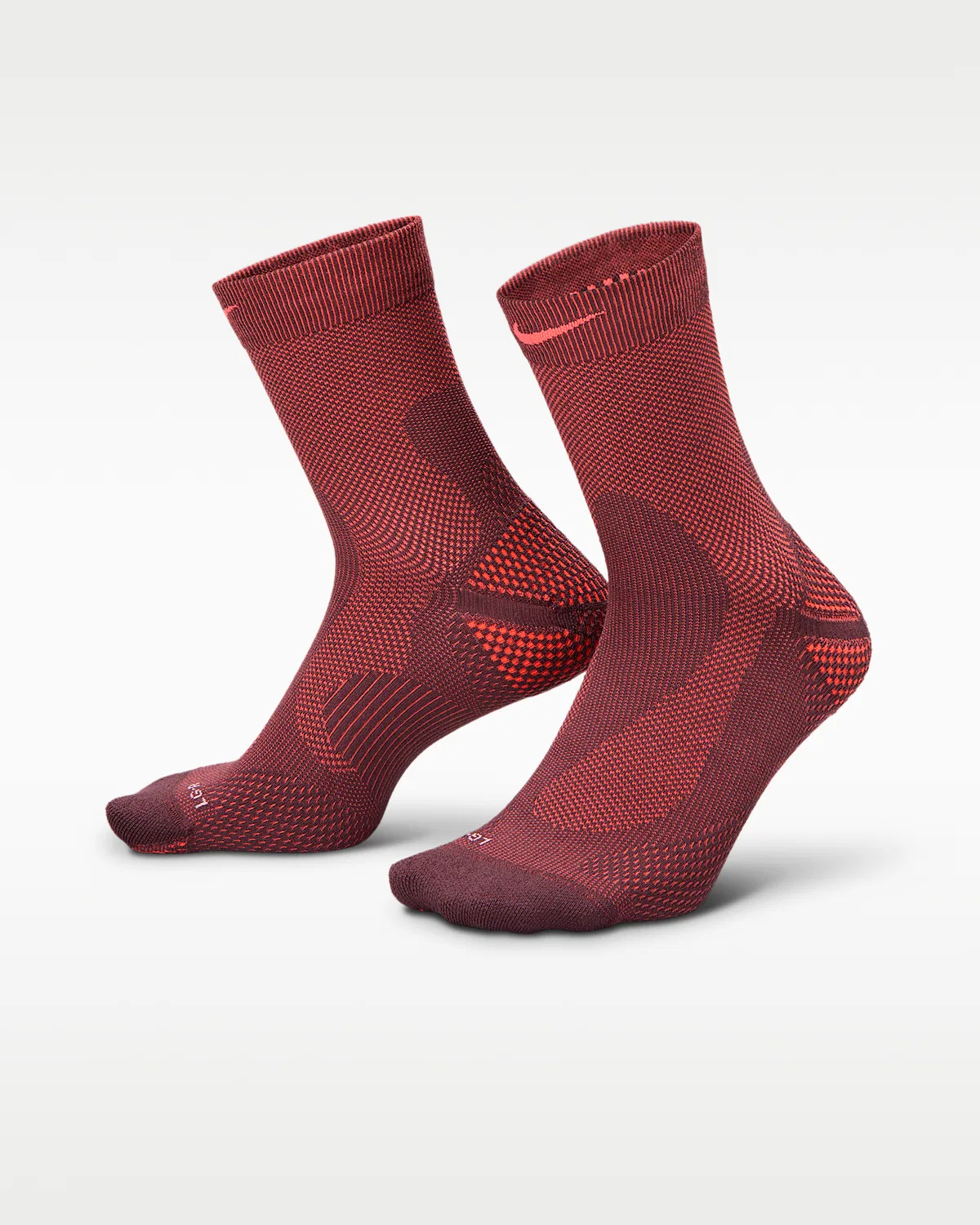 Nike Run Running Micro-Crew Socks (1 пара) Lightweight, Tattoo/Hot Lava/Pure Platinum/Hot Lava