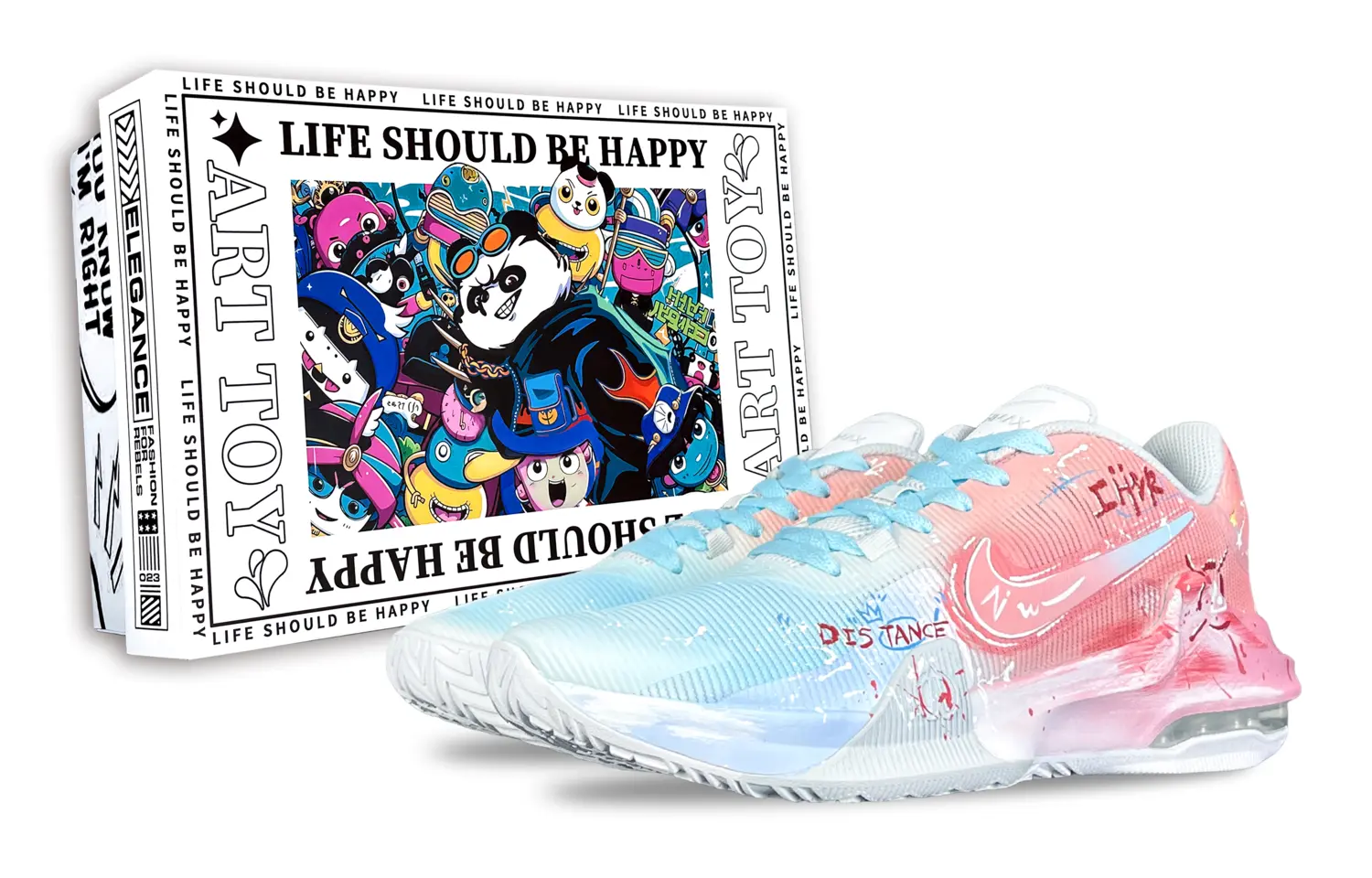 

Nike Баскетбольные кроссовки Air Max Impact 4 мужские, средний верх, синие/розовые