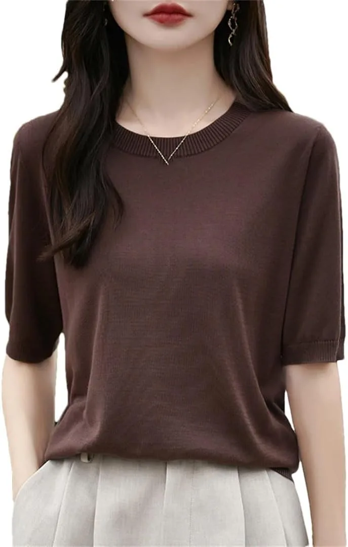 

Женская футболка с коротким рукавом из хлопка