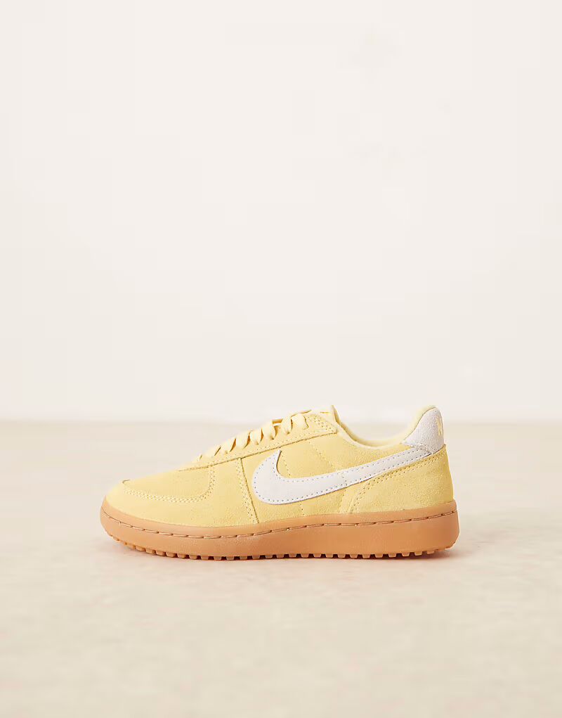 Кроссовки Nike Field General желто-белого цвета — фото 2