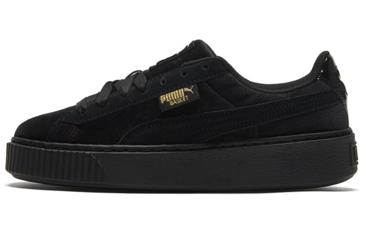 

Кроссовки PUMA Platform Velvet Black Gold Women's