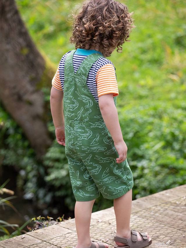 Реверсивный комбинезон из органического хлопка baby rocky Frugi, цвет Croc Time — фото 4