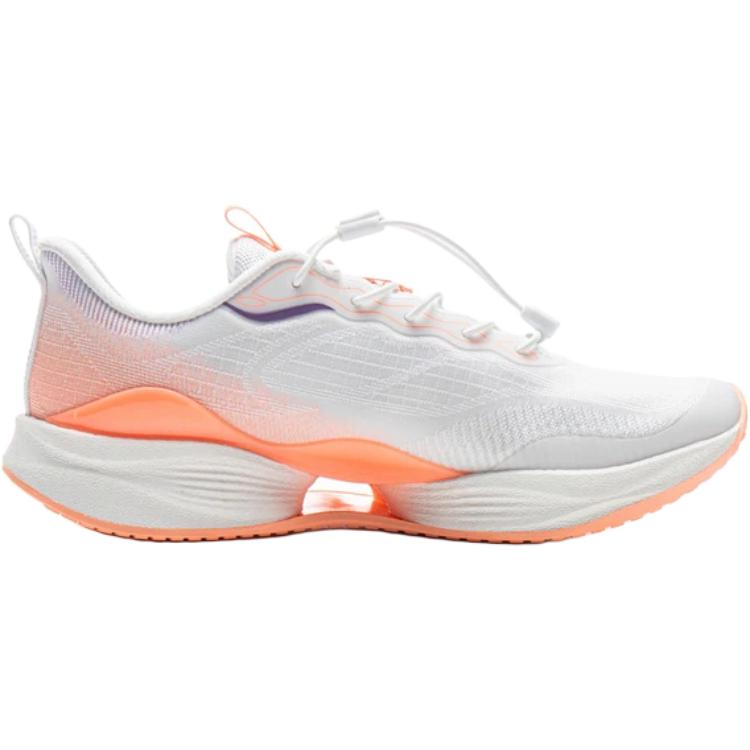 Кроссовки для бега с амортизаторами Rebound Low Top для детей и подростков LINING YOUNG, белый/оранжевый — фото 2