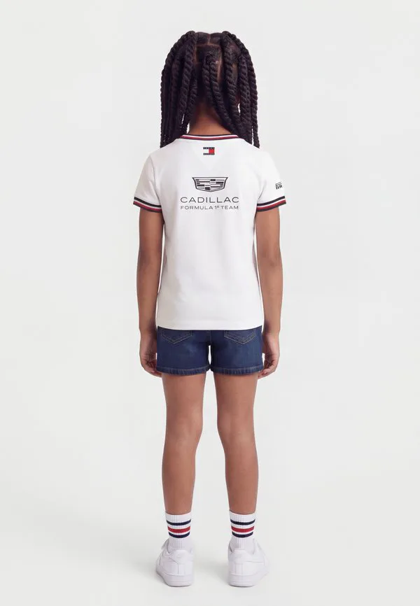 Футболка с принтом команды cadillac formula 1. Tommy Hilfiger, White — фото 2
