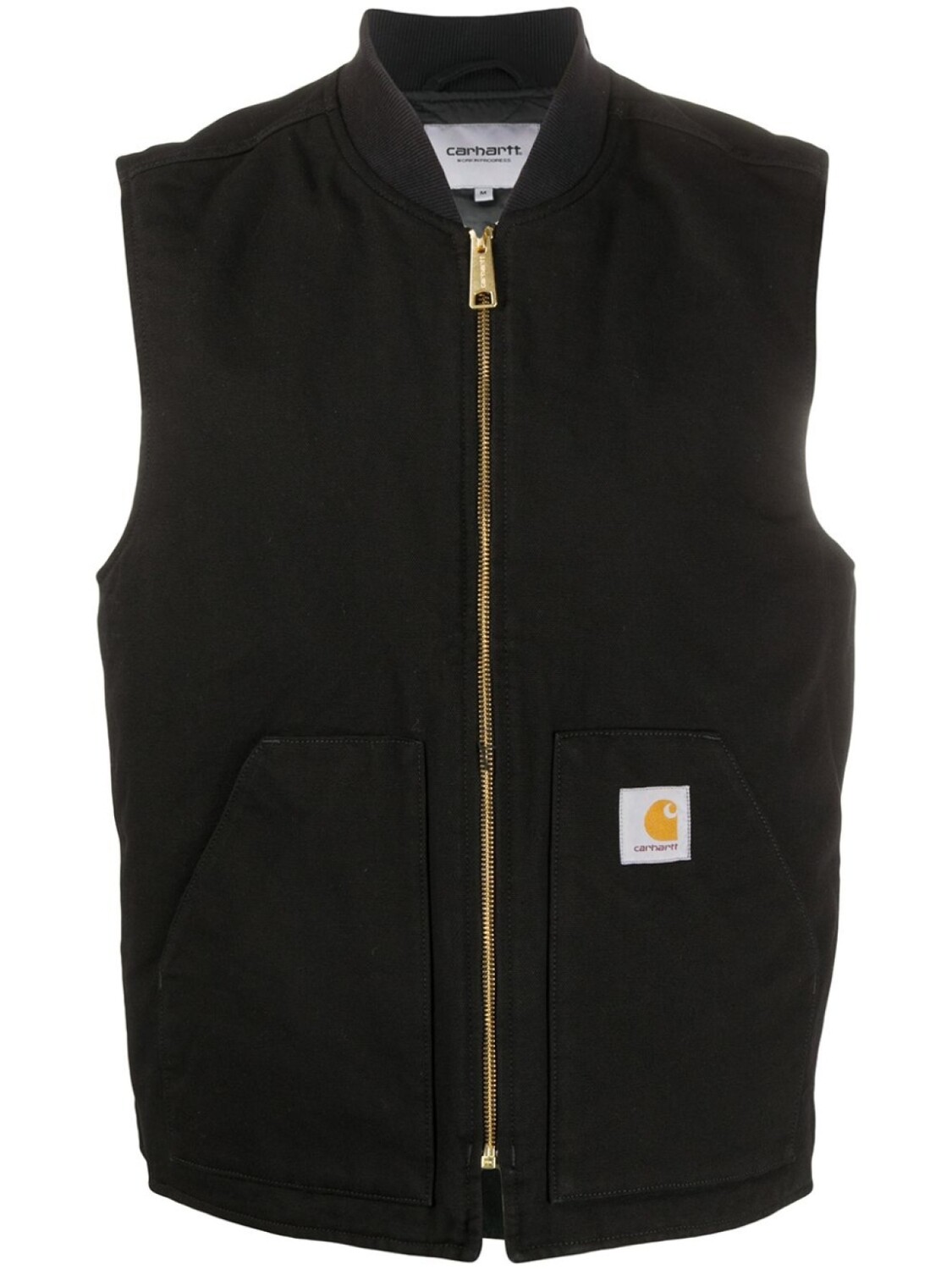 

Carhartt WIP жилет на молнии с нашивкой-логотипом, черный