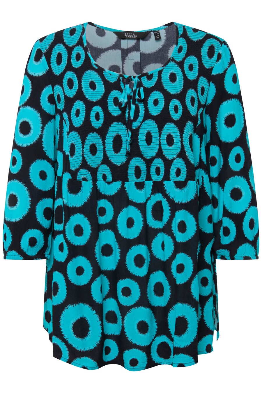 

Блуза Ulla Popken, цвет Navy/Turquoise