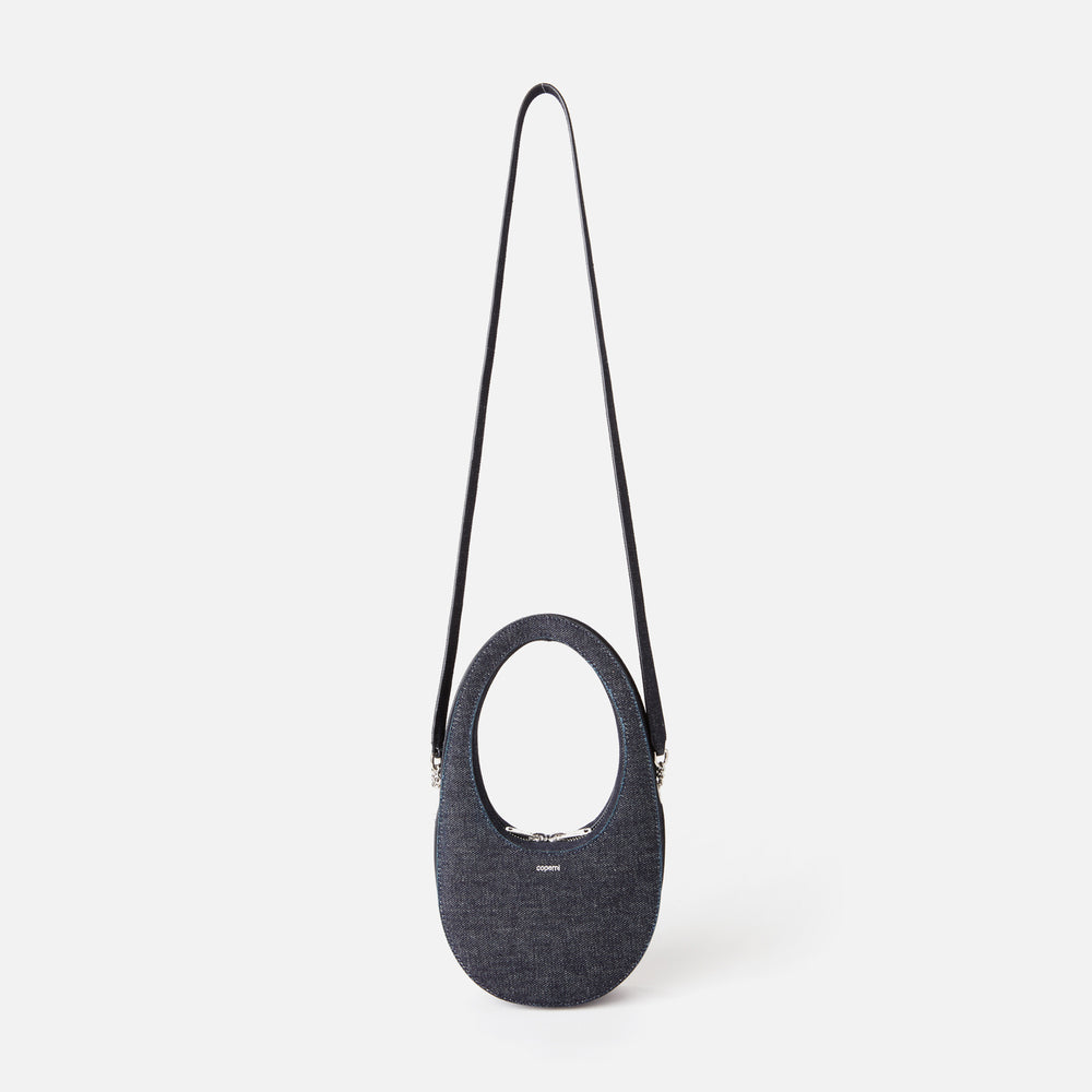 

Сумка Coperni Denim Mini Swipe Bag, синий