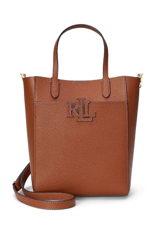 

Кожаная сумка Lauren Ralph Lauren, коричневый