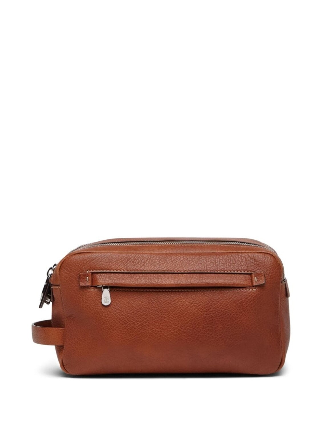 

Brunello Cucinelli несессер из зернистой кожи, коричневый