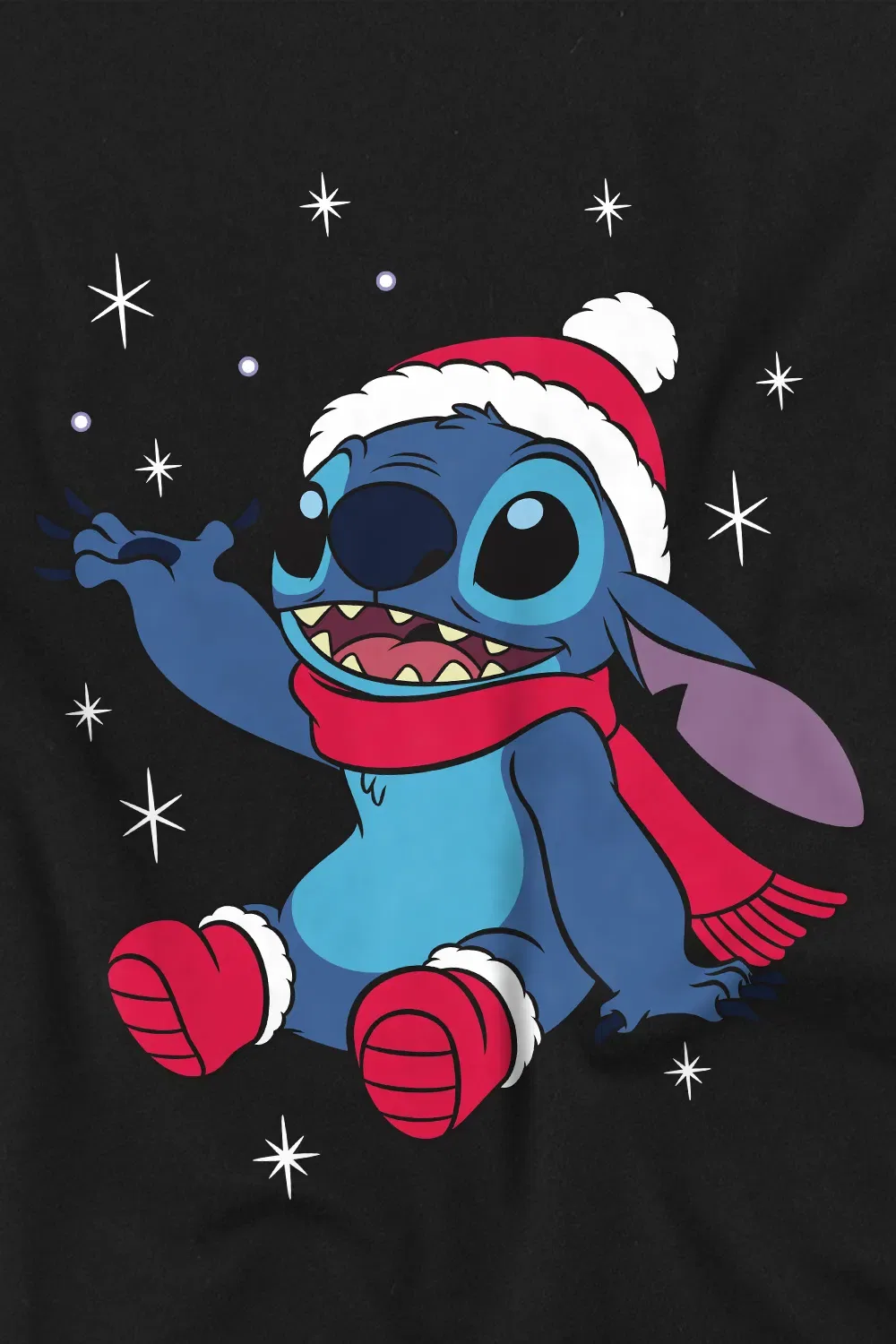 Футболка детская с принтом Lilo & Stitch Disney, черный — фото 2